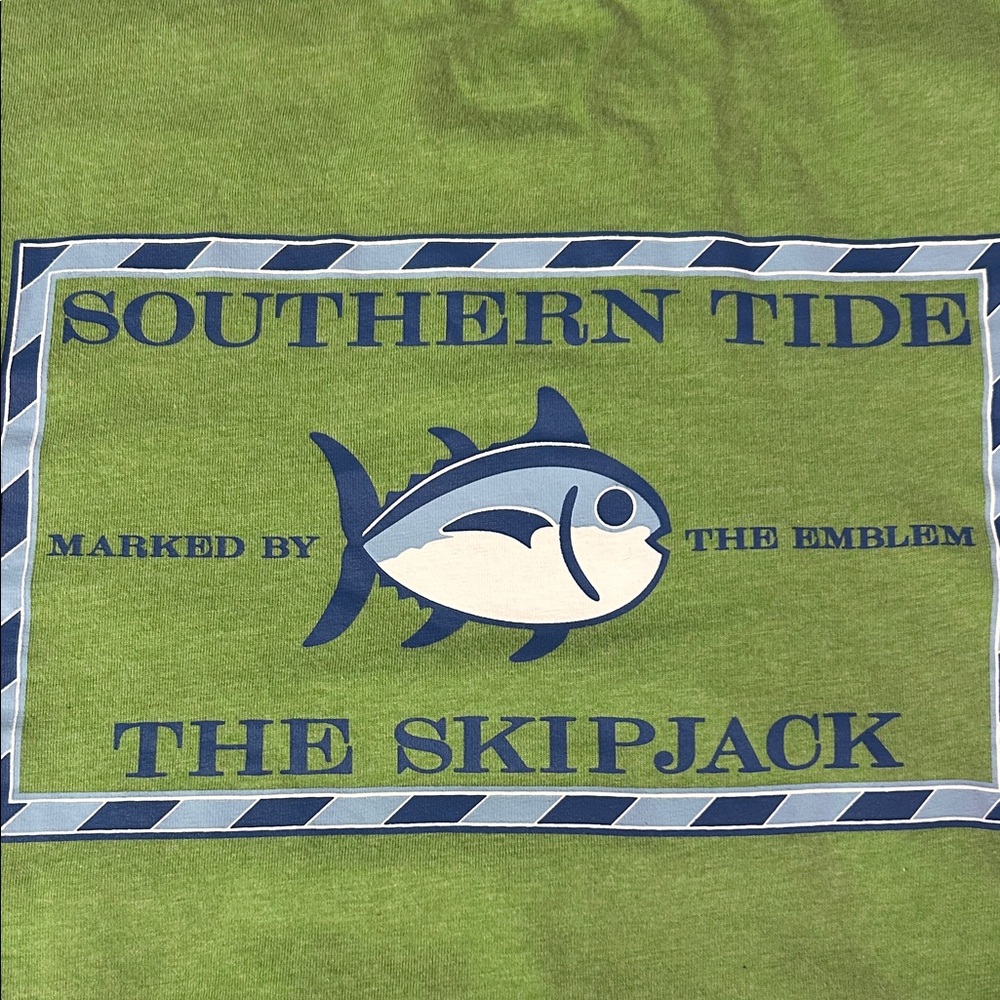 Southern Tide Olive Graphic Tee
